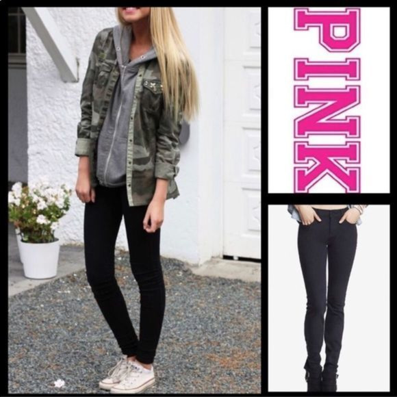 PINK Victoria's Secret Denim - Victoria’s‎ Secret PINK skinny jeans Black size 2